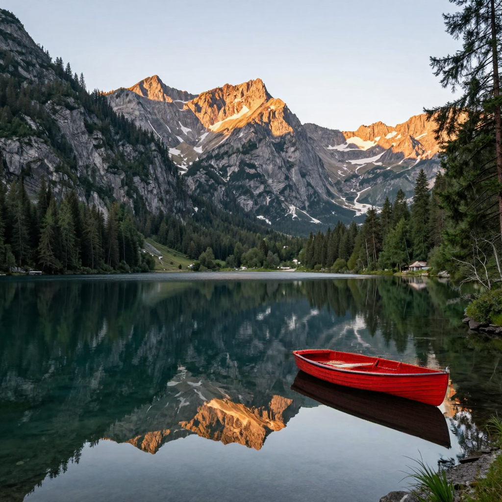 Recolor a boat in its landscape.